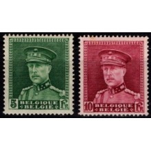 Kong Albert I. Ubrugte frimærker.